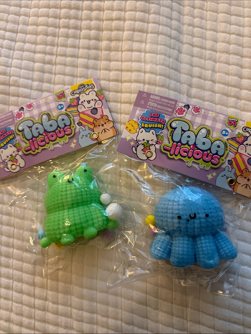 Taba-licious Kids Squishy Set - Green Frog & Blue Octopus